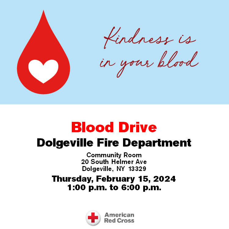 Blood Drive Dolgeville Fire Department default Herkimer County