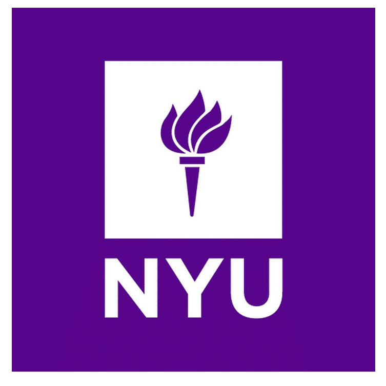 New York University logo with torch