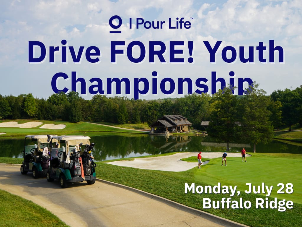 A beautiful golf course at Buffalo Ridge for I Pour Life's Drive FORE! Youth Championship