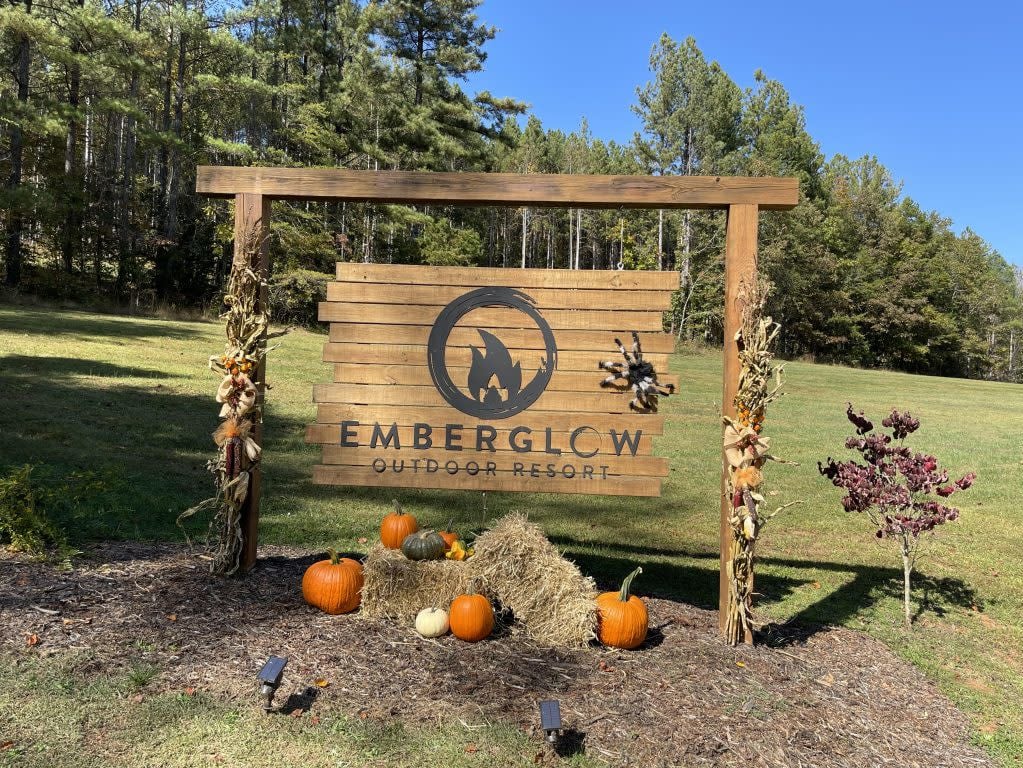 Emberglow Outdoor Resort sign