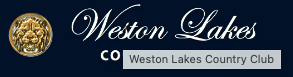 Weston Lakes Country Club logo representing a premier Texas country club offering golf, dining, events, and family-friendly a