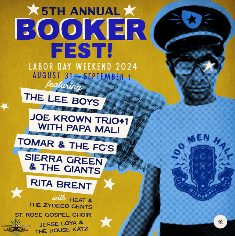 Booker Fest information with schedule.