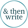 & then write logo