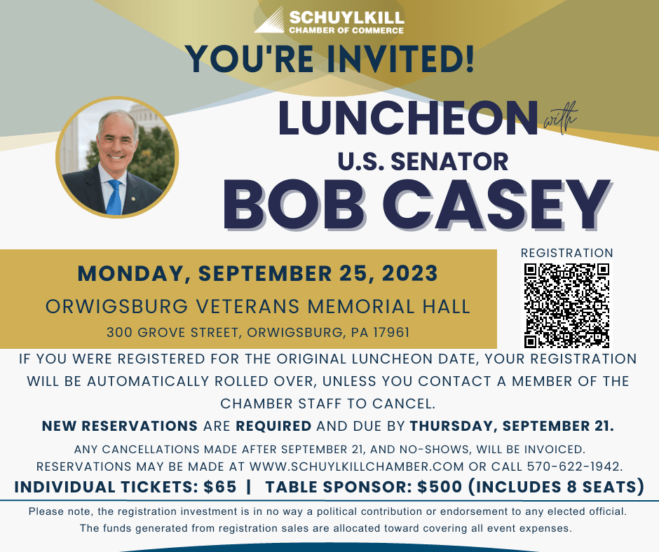 Luncheon with US Senator Bob Casey