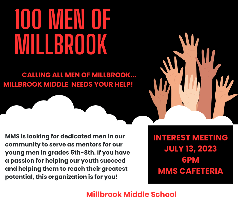 Millbrook Middle School 100 Men of Millbrook Millbrook Chamber » Calendar
