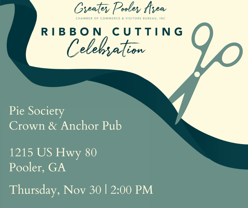 Ribbon Cutting Celebration for Pie Society/Crown & Anchor Pub Events & Calendar Greater Pooler