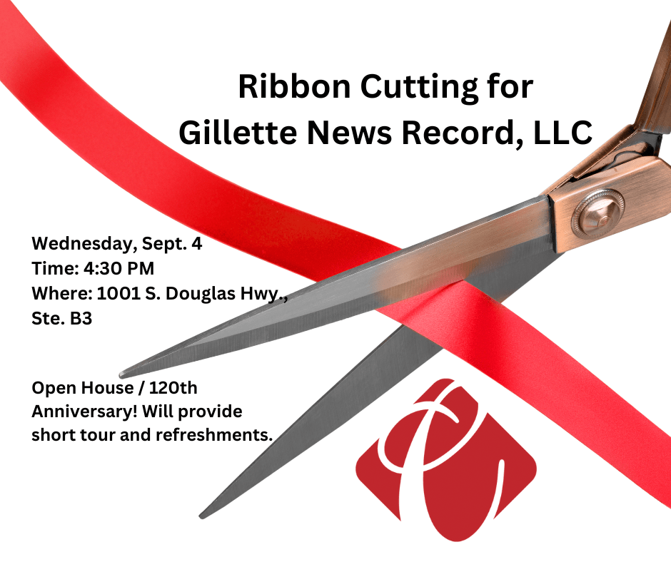 Ribbon Cutting for Gillette News Record, LLC Campbell County Chamber of Commerce WY