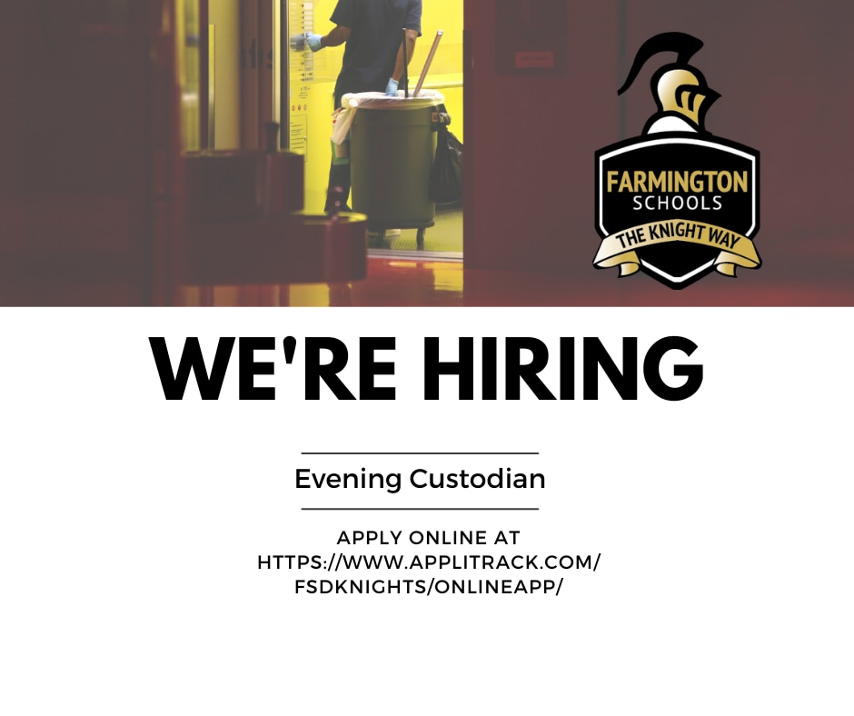 Apply Online At https://www.applitrack.com/FSDknights/onlineapp/