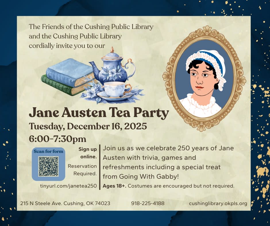 Jane Austen Tea Party Poster