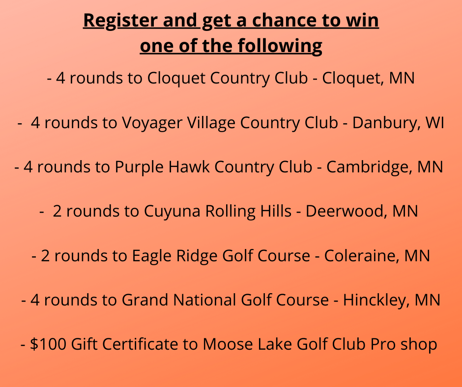 Win one of six golf packages