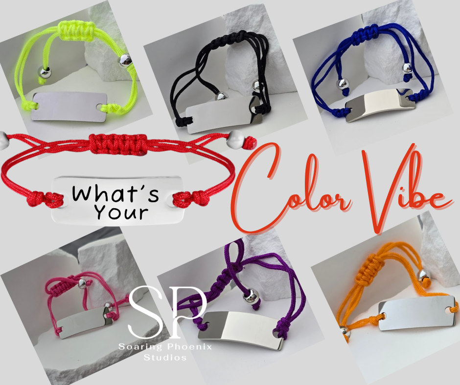 Colorful Bracelets can be engraved