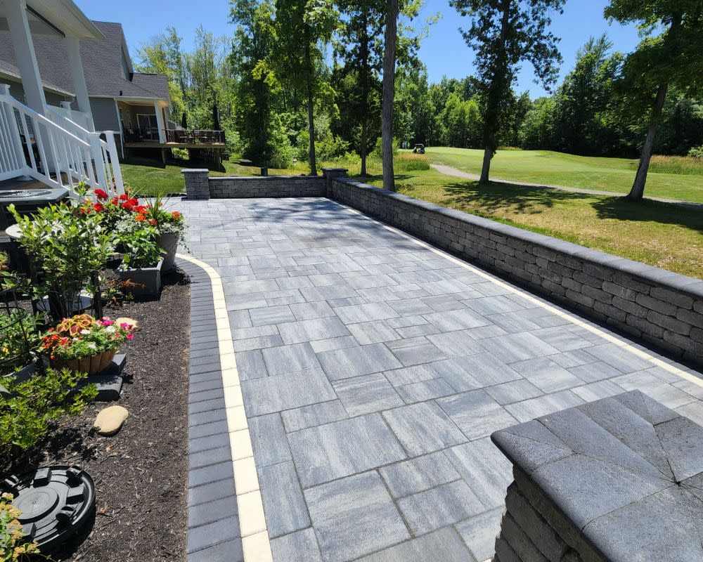 Beautiful Backyard Patio Overlooking Golf Course