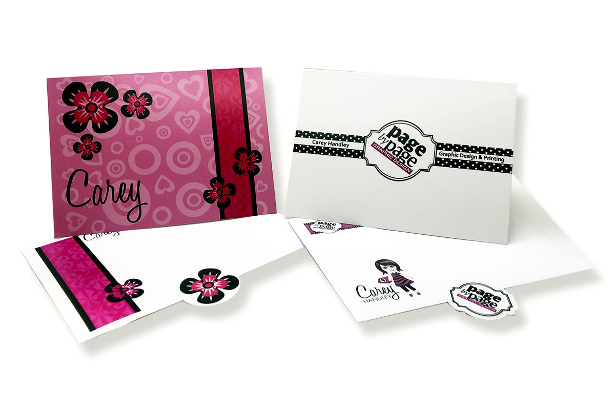 Note Cards: Branded and Personal for Page by Page Graphic Design, LLC