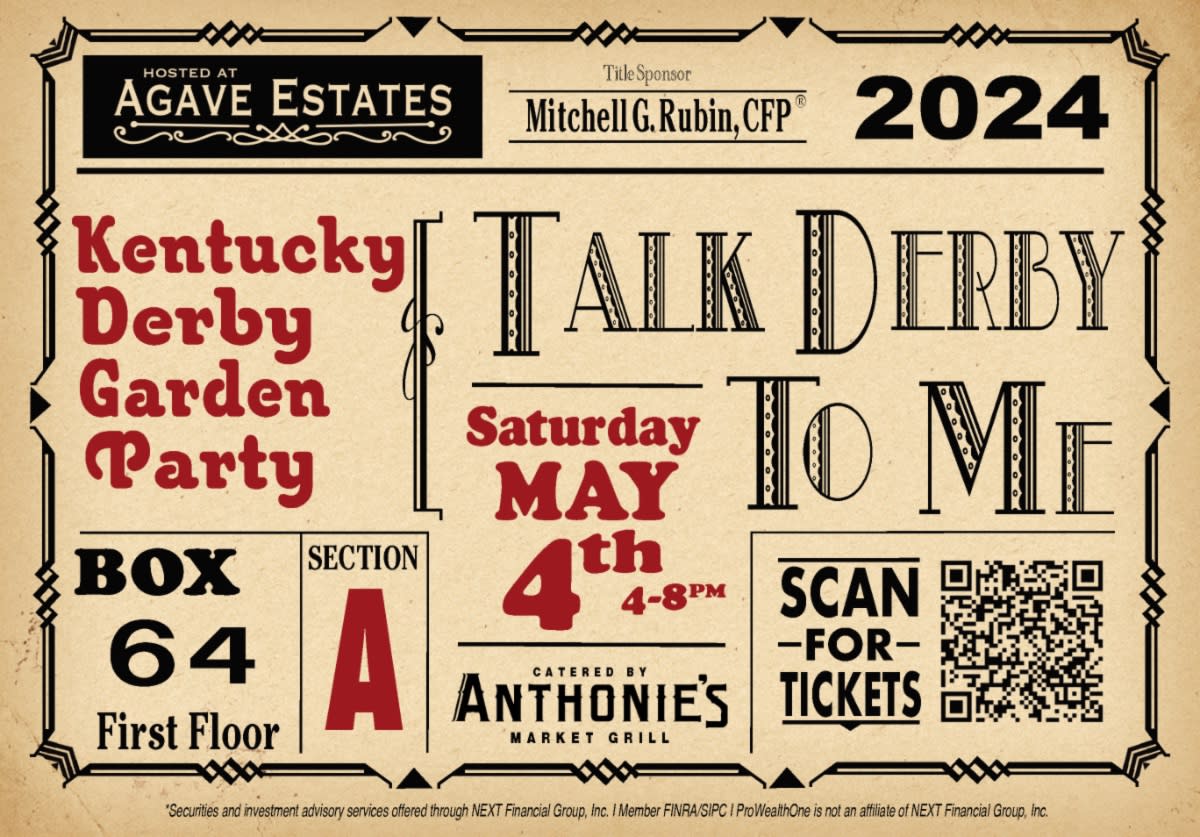 FKACC and Christ Clinic Katy flyer for the kentucky derby event on may 4, 2024