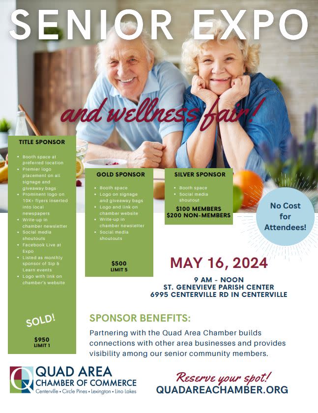 Senior Expo Aging Well in the Quad Area 2024 Quad Area Chamber of