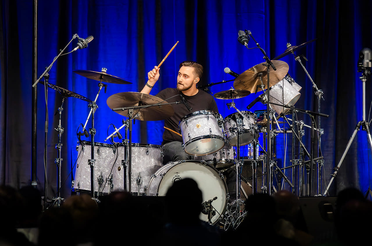 Music Compound drum clinic Nic Collins