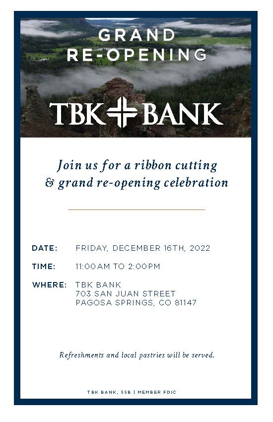 TBK Bank Grand Re Opening Ribbon Cutting