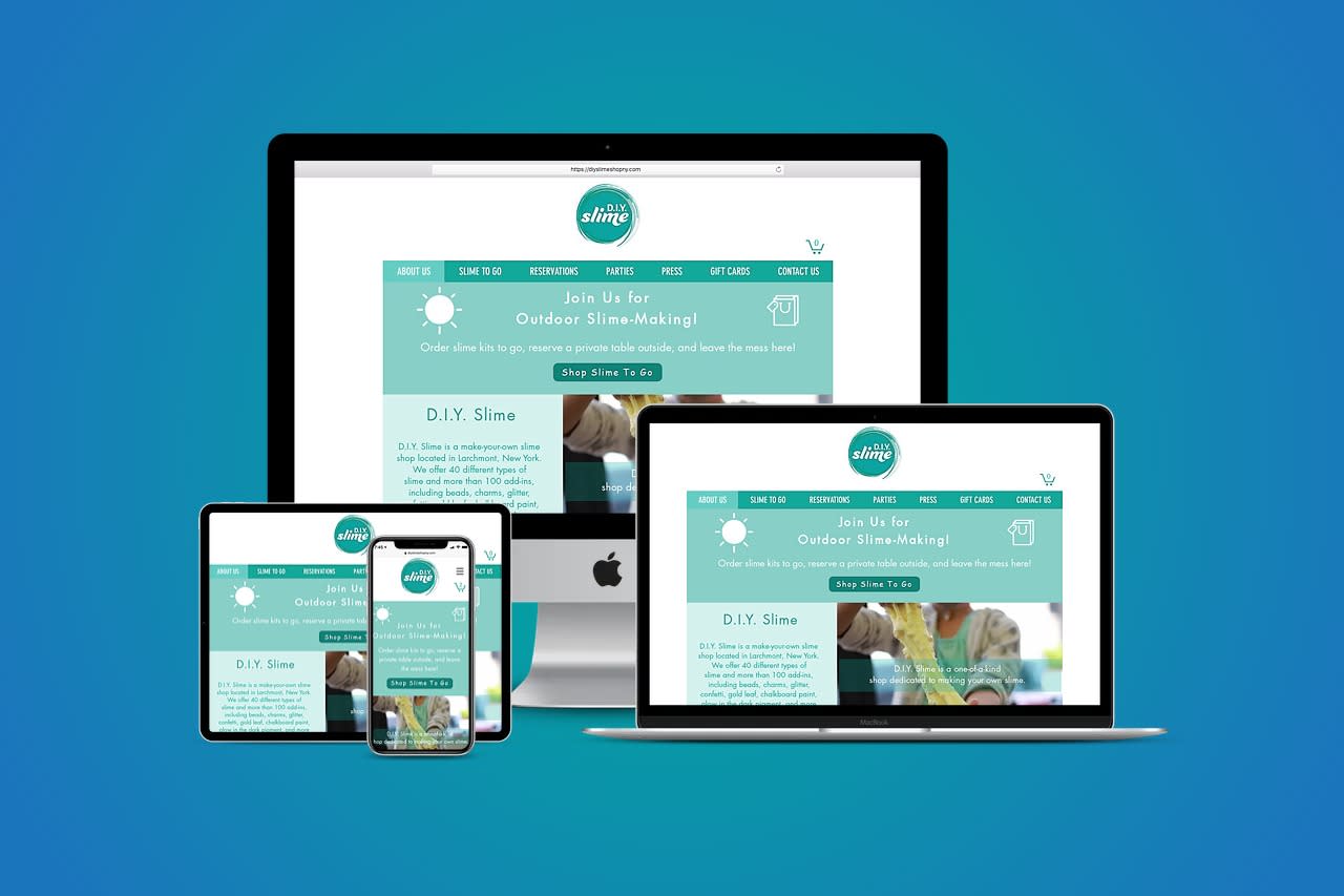 D.I.Y. Slime Responsive Website
