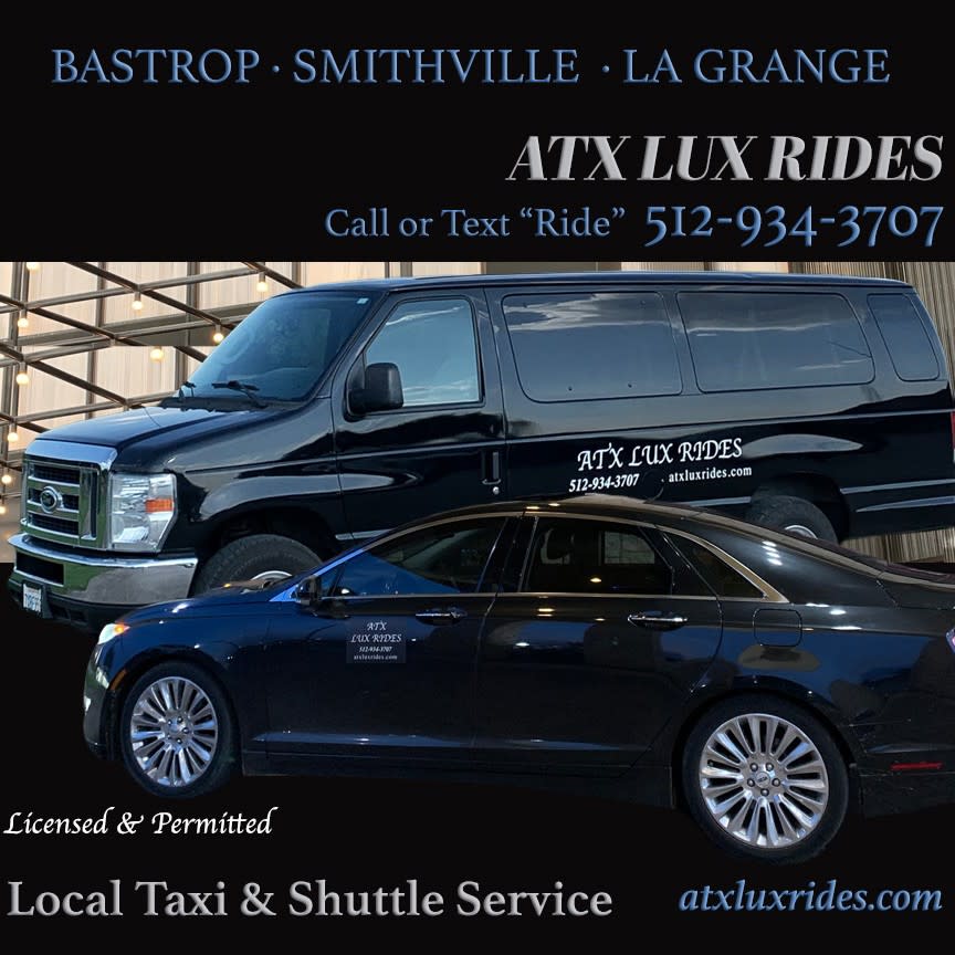 Local 24/7 Shuttle and Taxi Service • Call or Text "RIDE" to 512-934-3707