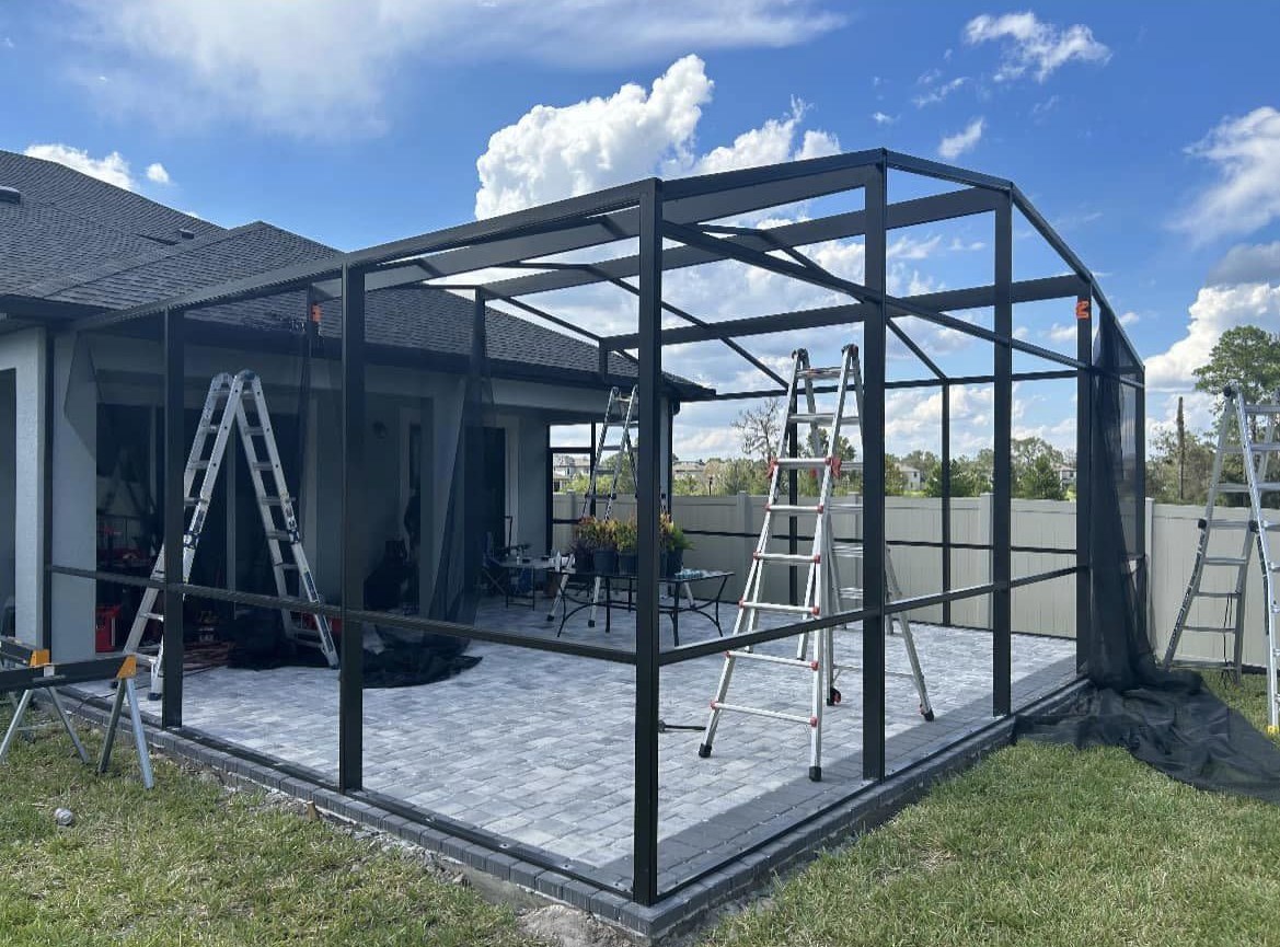 rebuilding a pool cage
