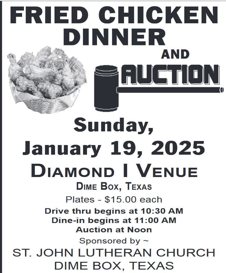 St John Lutheran Church Fried Chicken Dinner
