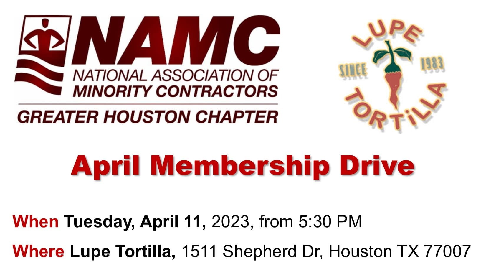 April Membership Drive