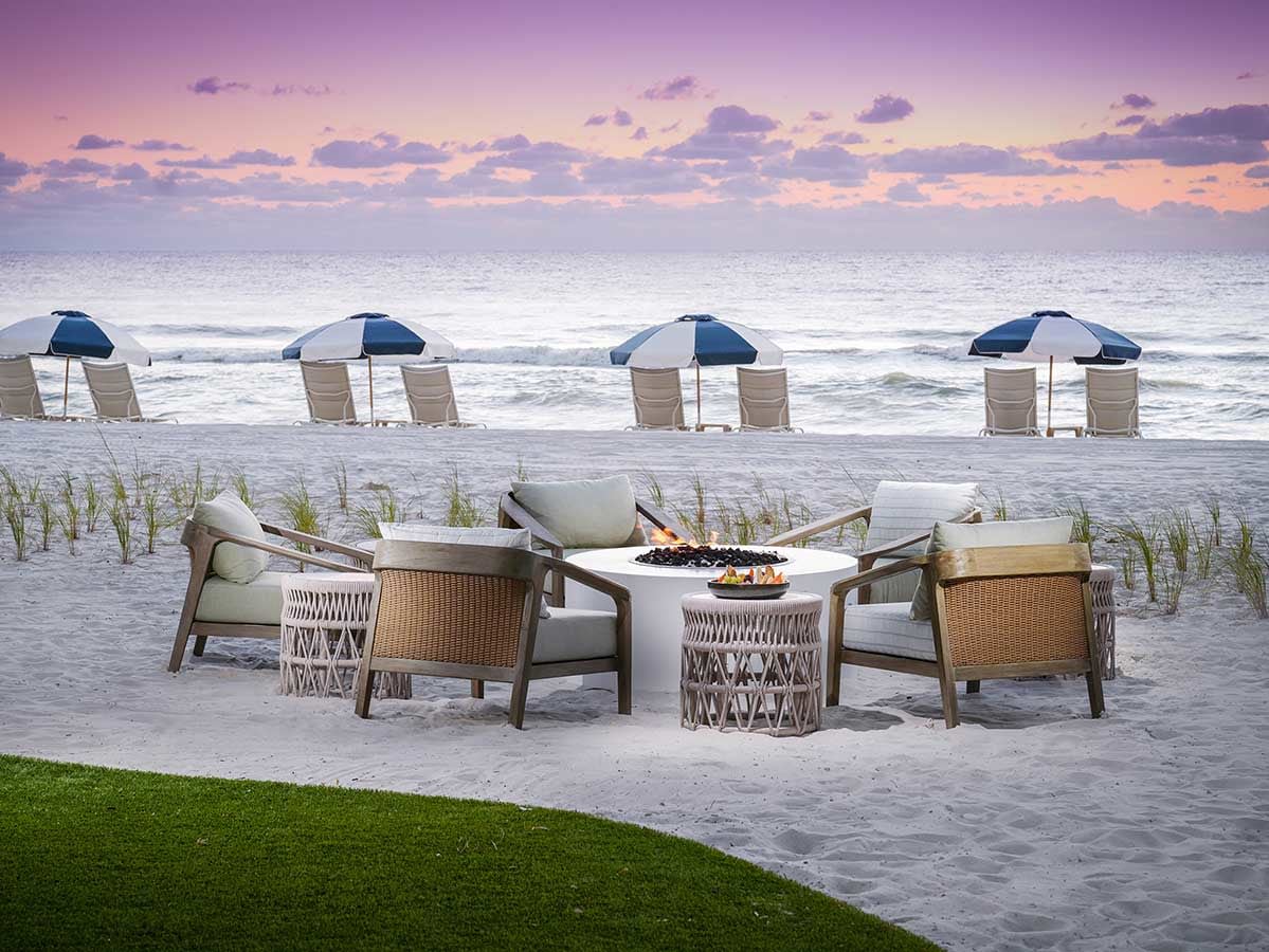 photo of beach at sunset