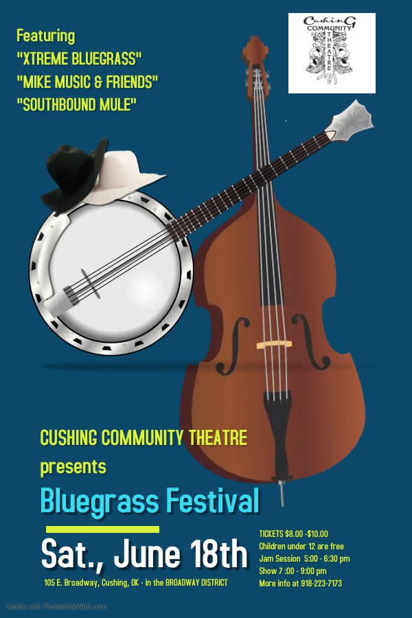 Cushing Community Theatre Bluegrass Festival poster image