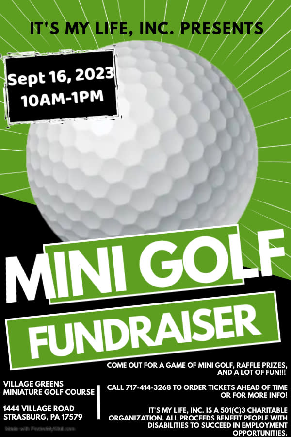 Mini Golf Fundraiser Flyer