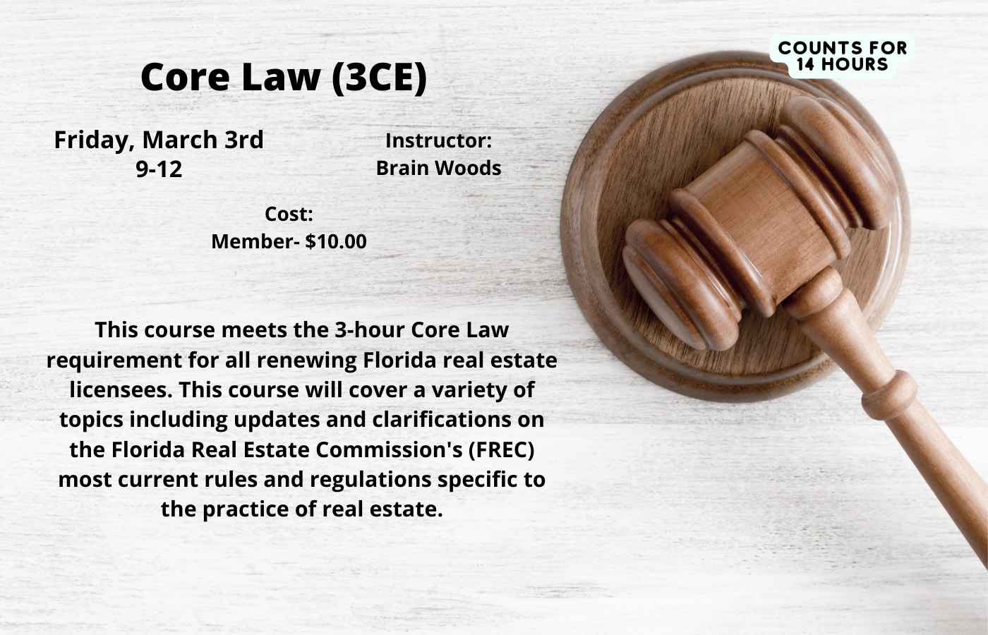 Core Law (3CE) East Polk County Association of REALTORS®