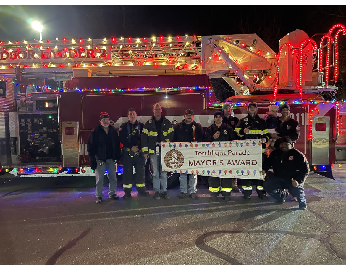 Torchlight Parade Decorated Firetruck won Mayor's award