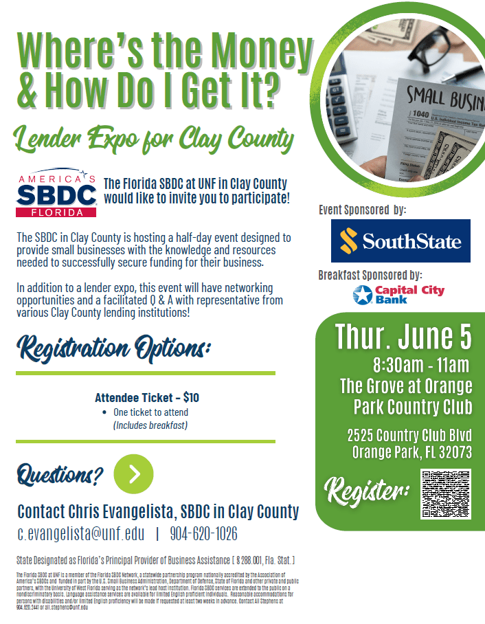 SBDC Lender Expo flyer