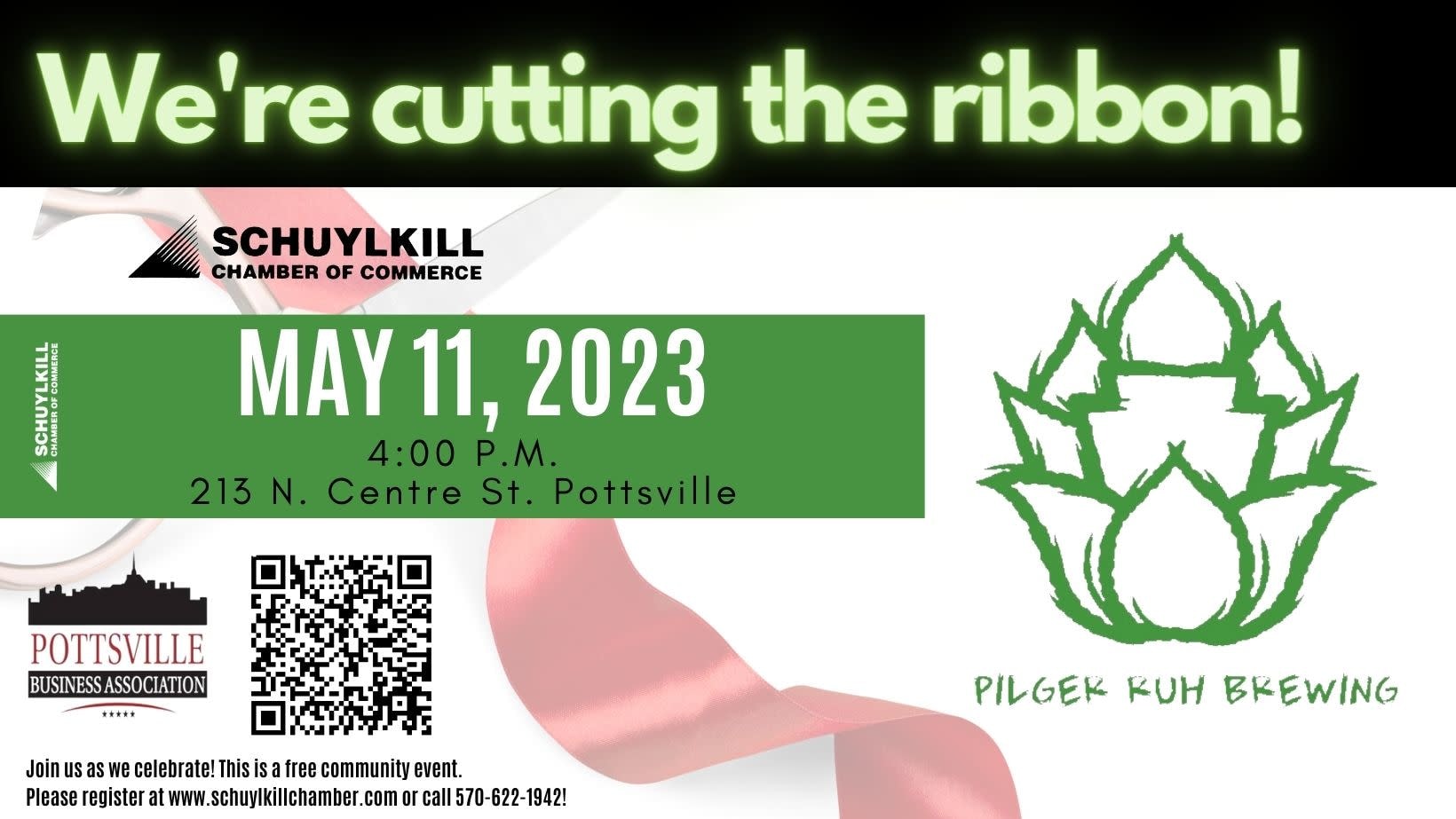 051123 Pilger Ruh Brewing Ribbon Cutting Growth Zone Schuylkill