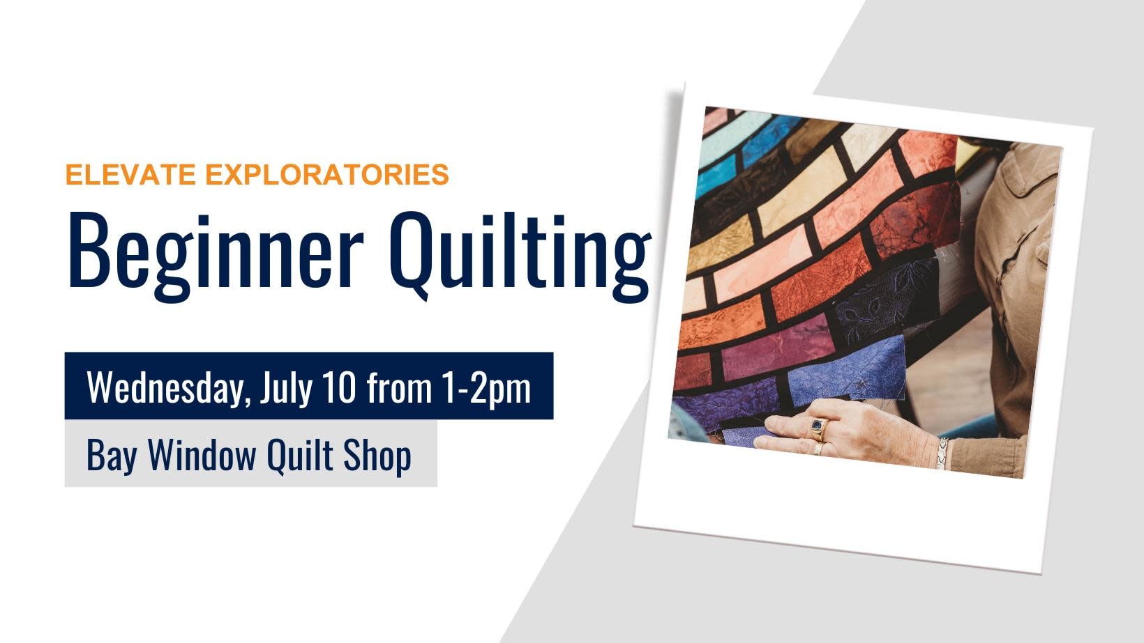 Elevate Exploratories Beginner Quilting Event Calendar Perham Area