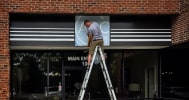 Charlotte Sign Studio Installing Outdoor Sign