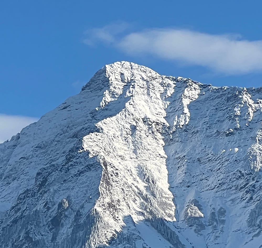 Snowy peak of Mount Cheam