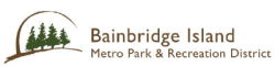 BAINBRIDGE ISLAND METRO PARK AND RECREATION LOGO BAINBRIDGE ISLAND