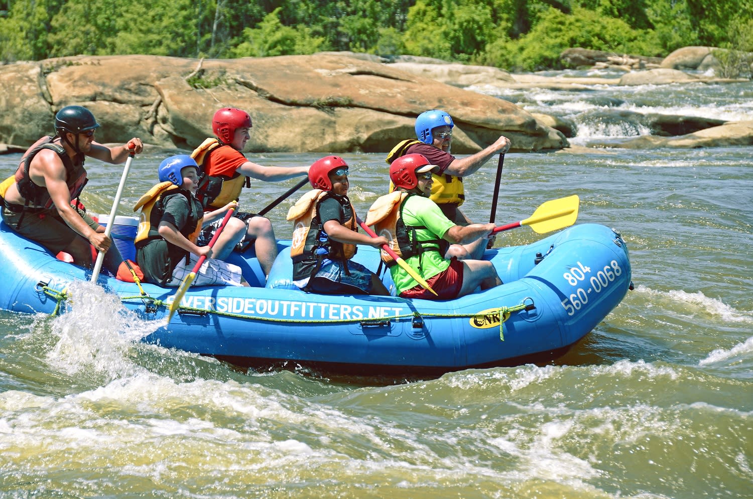 Whitewater rafting in Richmond, VA