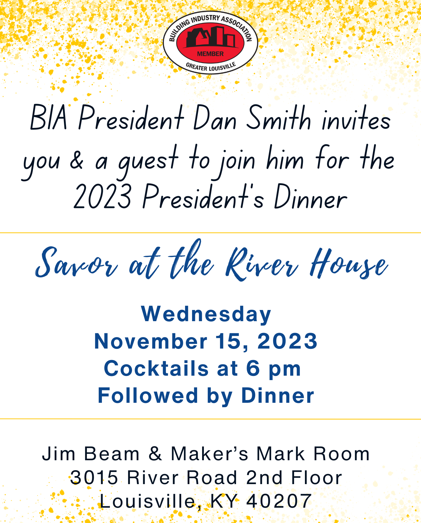 Dan Smith invites you to Savor at the River House