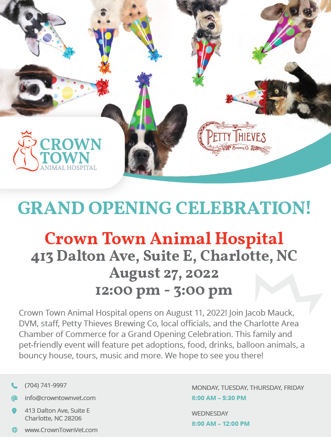 Crown Town Animal Hospital Grand Opening Celebration! - Charlotte Area Chamber of Commerce Crown Town Animal Hospital Grand Opening Celebration! - Charlotte Area Chamber of Commerce