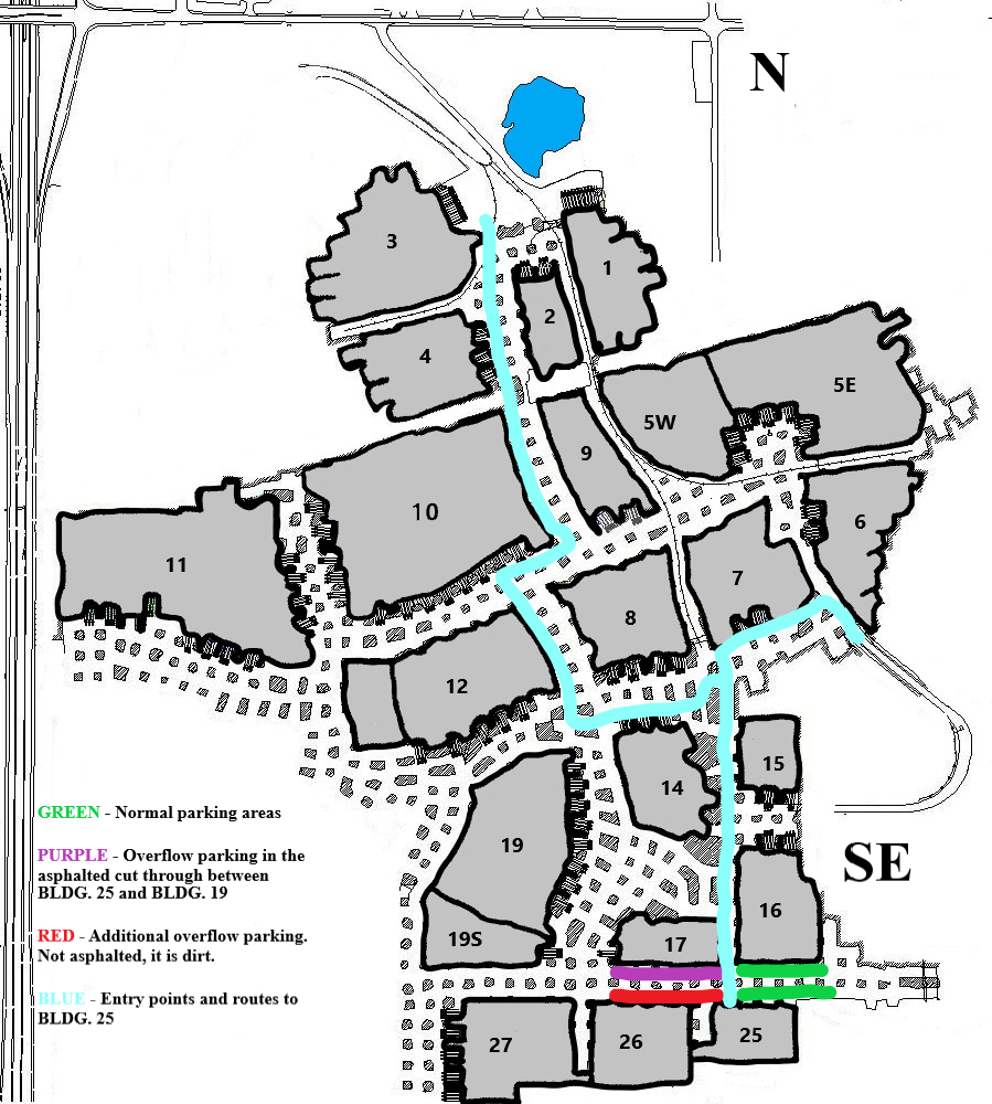 Springfield Underground Parking And Route Map 