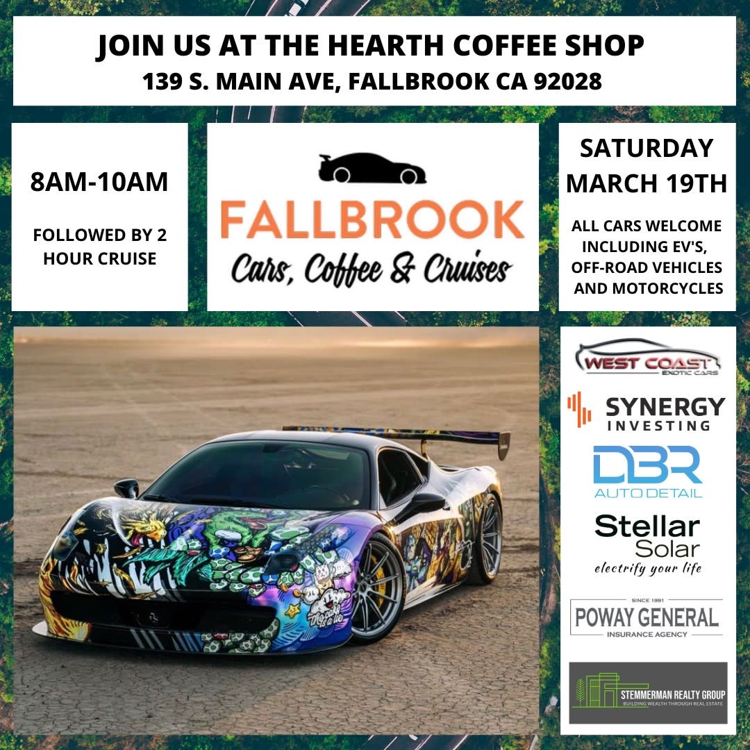 Fallbrook Cars, Coffee &amp; Cruises - Fallbrook Chamber of Commerce