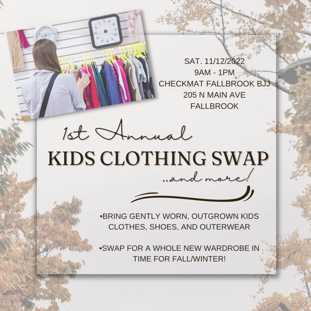 1st Annual Kids Clothing Swap - Fallbrook Chamber of Commerce