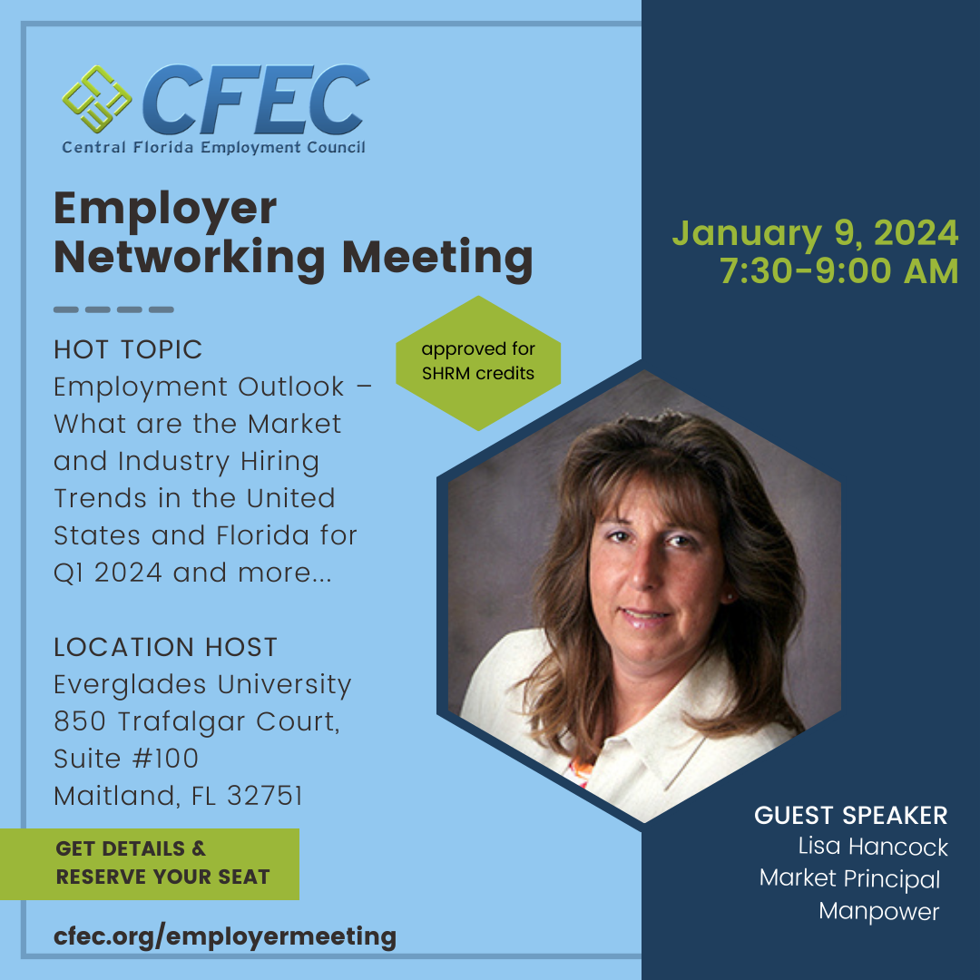 Jan 9th CFEC Employer Networking Meeting - Central Florida Christian ...