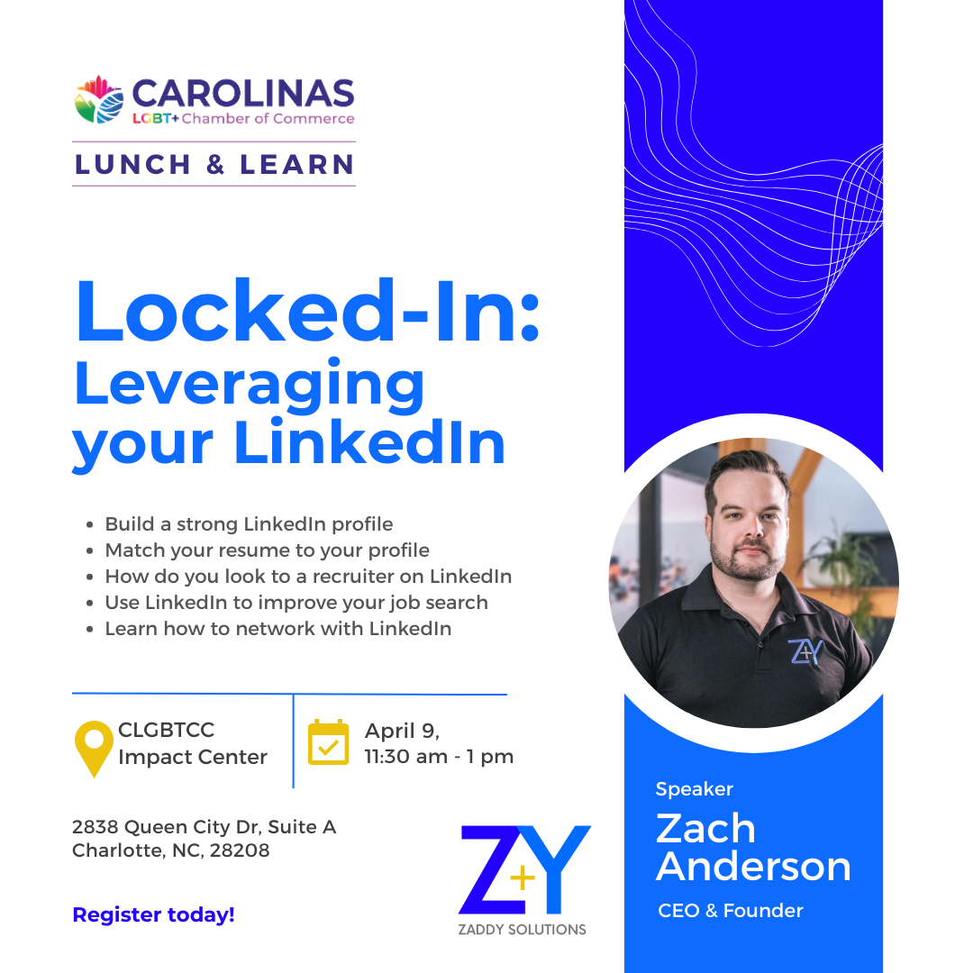 Lunch & Learn | Lock-in: Leveraging Your LinkedIn - Carolinas LGBT+ ...