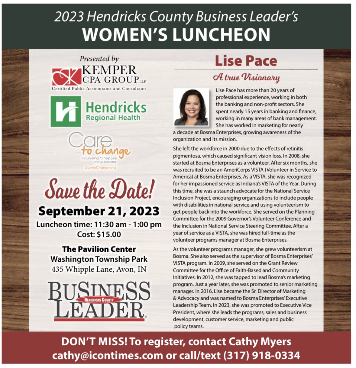 Hendricks County Business Leader's November Cover Party Plainfield