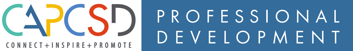 CAPCSD Professional Development banner