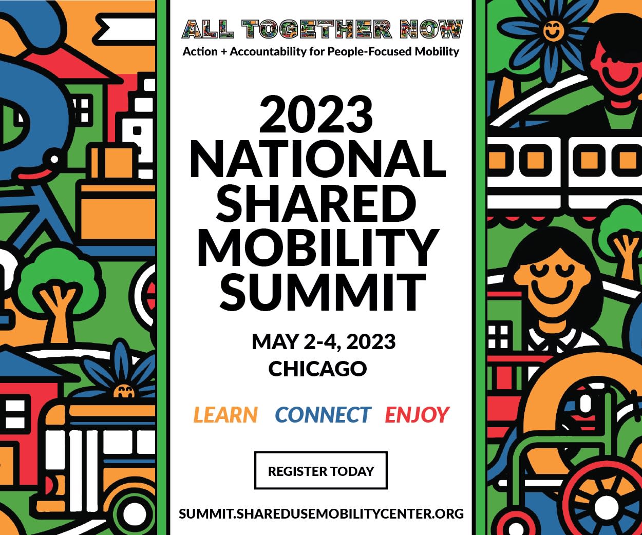 Join mobility pioneers for the 2023 National Shared Mobility Summit