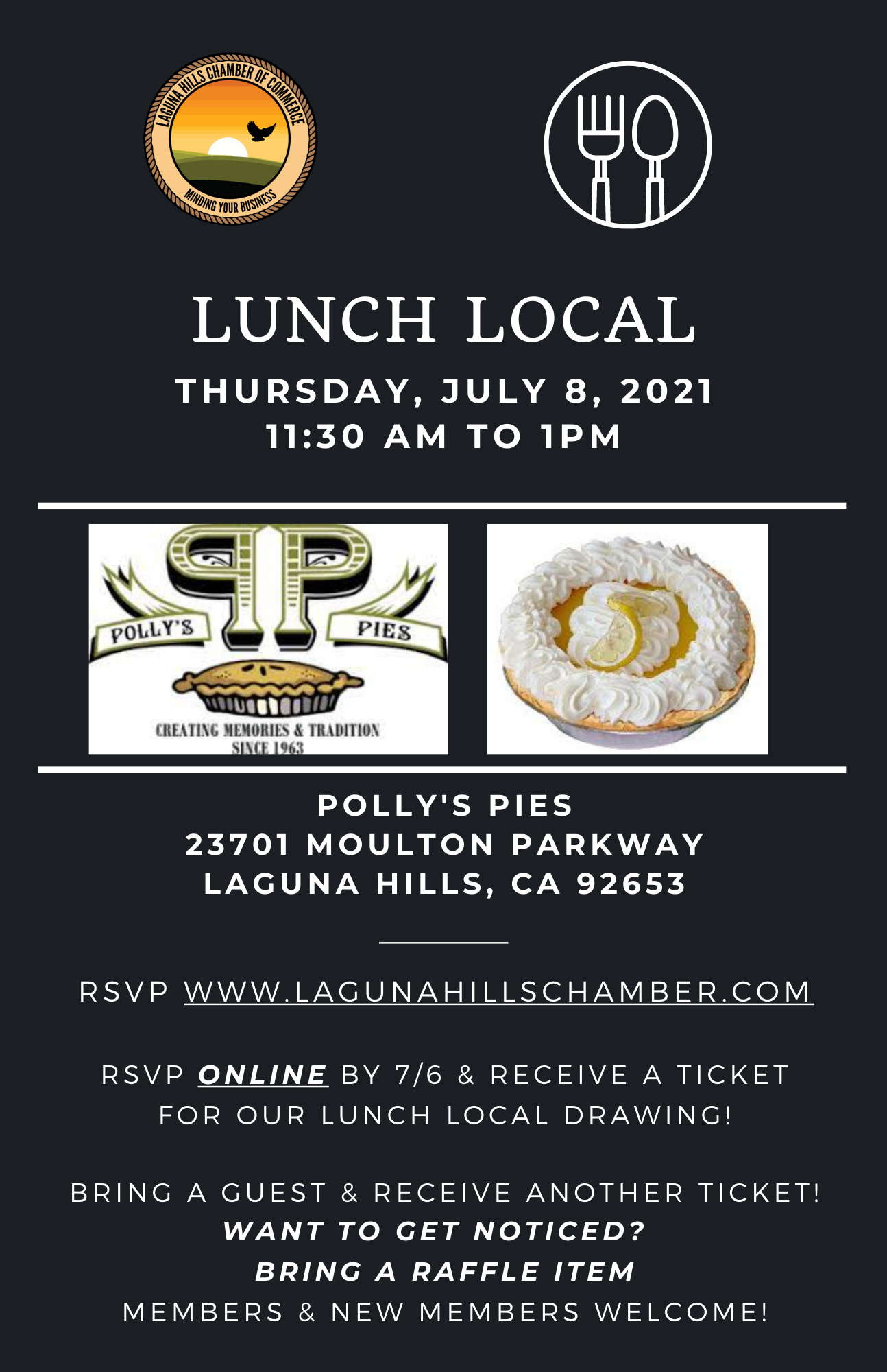 Lunch Local - Polly's Pies - Laguna Hills Chamber of Commerce