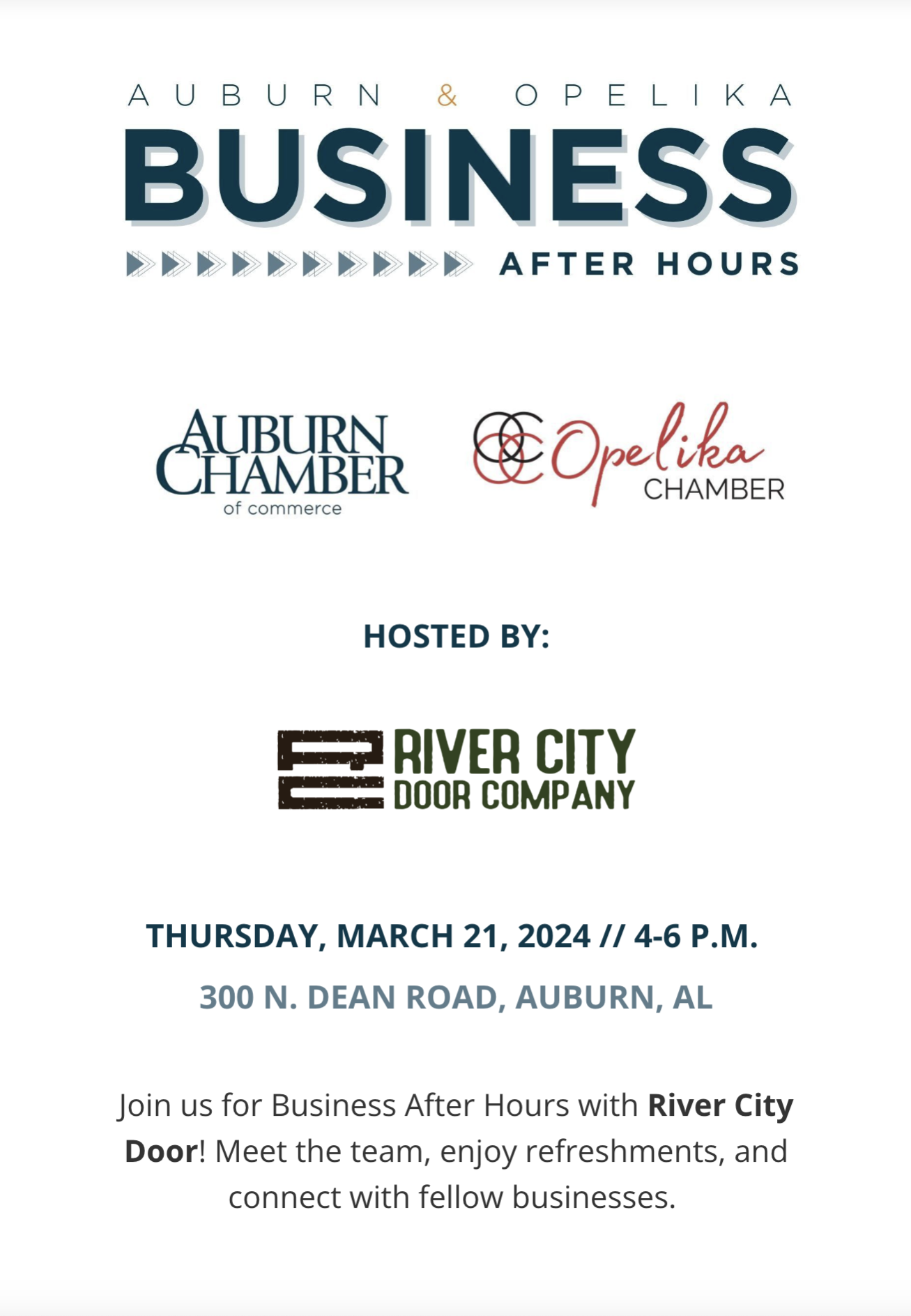 River City Door Business After Hours Opelika Chamber of Commerce